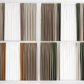 Modern Curtain Fabric Curtain Window Screen 3d model