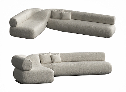 Modern Special-Shaped Sofa Multi-Person Sofa Multi-Person Fabric Corner Sofa Special-Shaped Sofa 3d model