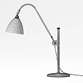 Dark Toned Floor Lamp With Adjustable Arm And Minimalist Design