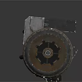 Mechanical Multi Barrel Rotary Weapon Featuring Metal Components And Tactical Design