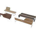 Various Modern Outdoor Chairs With Wooden Seats And Metal Frame Designs