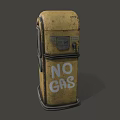 Vintage Yellow Commercial Gas Pump With Classic Display And Retro Design Features