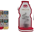 Super Wings Themed Display Stand With Milk Bottle Products And Stationery Items