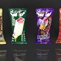 Colorful Assorted Flavors Ice Cream Packaging With Attractive Design And Different Styles