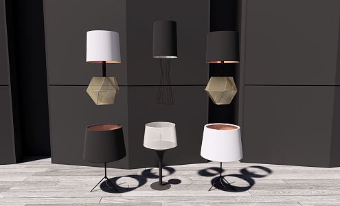 Modern table lamp 3d model