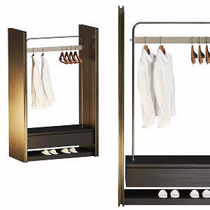 Modern Open Wardrobe Hanger 3d model