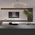 Modern Boutique Showroom Interior With Dark Wooden Wall White Counter Display Items And Black Chairs