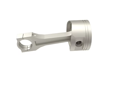High Strength Aluminum Piston Connecting Rod Precision Engineered Automotive Engine Component 3d model