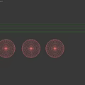 White Sphere Components With Light Dotted Colored Fragment And Colorful Dot Wall Patterns