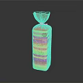 Bread sandwich bread pudding bean paste bread cheese bread big column bar breakfast bread European bread 3d model