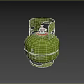Green 15kg Gas Cylinder From Nigeria Petroleum Marketing As Household Item