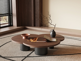 Modern Middle Ancient Style Coffee Table 3d model