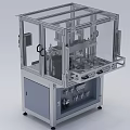 Nut riveting machine production equipment assembly line workbench 3d model