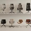Modern Office Chairs With Various Styles Different Colors And Swivel Wheels