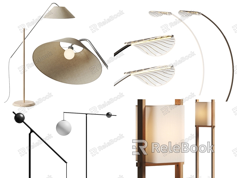 Floor lamp combination fishing lamp decorative lamp model