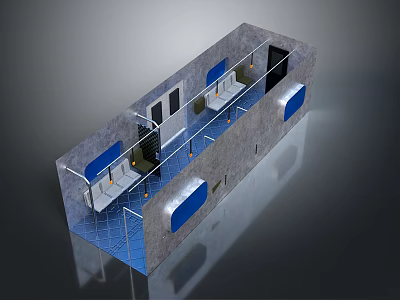 moving rail car subway car train car train car train light rail subway high-speed rail 3d model