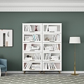 Modern bookcase chest of drawers 3d model