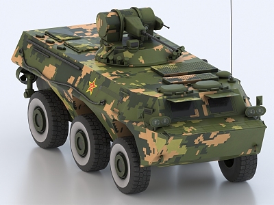 ZSL92 armored vehicle tank personnel carrier armored transport vehicle 3d model