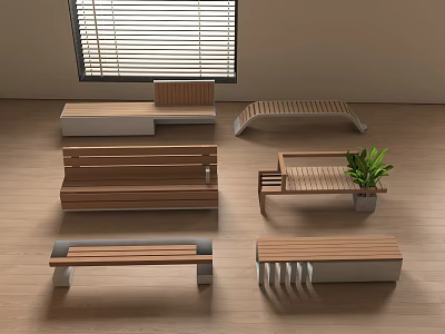 Modern Landscape Seats Modern Seats 3d model