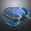 Modern Turtle Cartoon Turtle 3d model