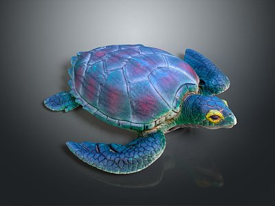 Modern Turtle Cartoon Turtle 3d model