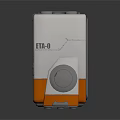 Compact Mechanical Device With Gray White Body Orange Base Grilles And Control Panel