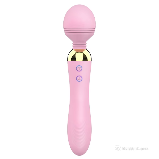 Smart Machine Pink Handheld Design With Two Purple Buttons And Gold Accents Portable 3d model 