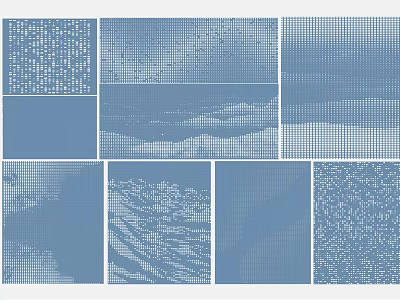 Modern punching plate 3d model Modern punching plate 3d model