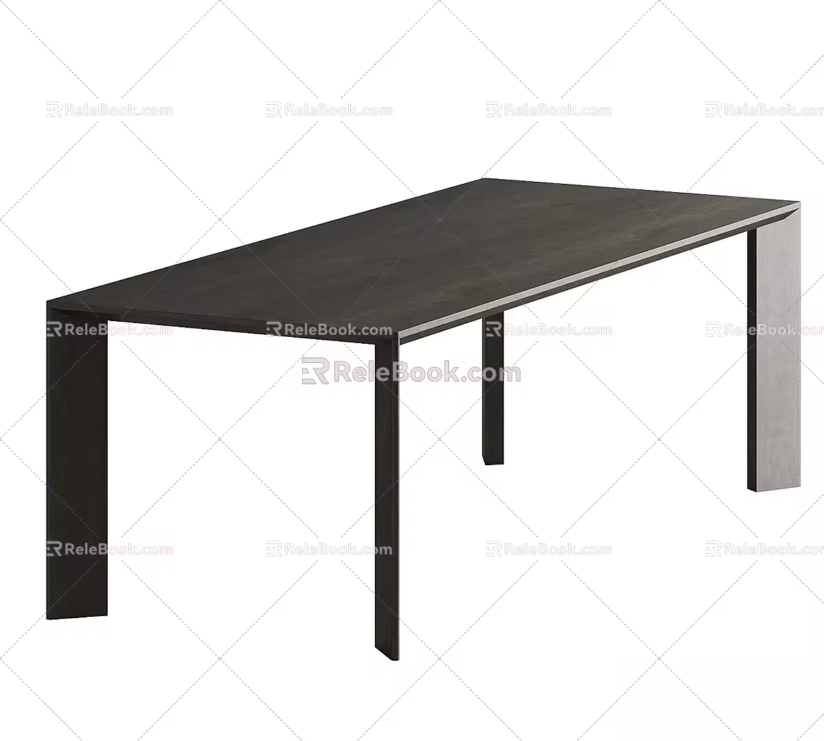 KARIMOKU Minimalist Dining Table Solid Wood Dining Table Rectangular Dining Table 3d model
