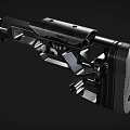 Modern Tactical Rifles Two Different Colors Black And Tan With Rail System And Grip Design