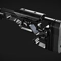 rifle stock weapon gun gun gun accessories stock 3d model