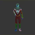 Spider Man 3D Model With Detailed Red And Blue Costume Design And Masked Head