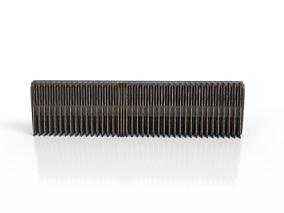 Black Modern Comb With Long Design For Daily Grooming And Hair Care 3d model