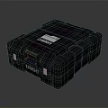 Black UNSC Tactical Equipment Storage Crate With Rugged Exterior Design