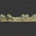 Irregularly Shaped Stone Pieces on Circular Wooden Base Natural Design