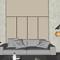 Modern Lounge With Light Sofa And Minimalist Decor