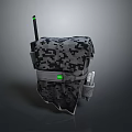 Tactical Weapon Equipment Backpack with Camouflage Pattern Green Indicator Light and Antenna