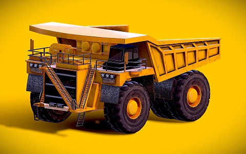 Dump truck engineering truck mine truck 3d model