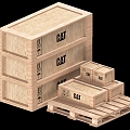 Wooden Crate Wooden Boxes Wooden Storage Boxes Logistics Boxes Wooden Transport Boxes 3d model