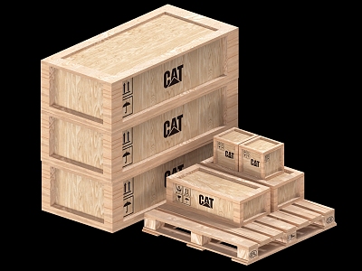 Wooden Crate Wooden Boxes Wooden Storage Boxes Logistics Boxes Wooden Transport Boxes 3d model