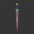 Modern Sword Officer Sword Long Sword 3d model