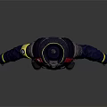 Protective Tactical Uniform with Yellow Shoulder Stripes Utility Belt and Knee Pads for Emergency Personnel