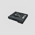 SUPOR Portable Single Burner Gas Stove With Black Design And Control Knob