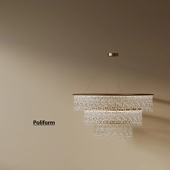 Modern chandelier 3d model