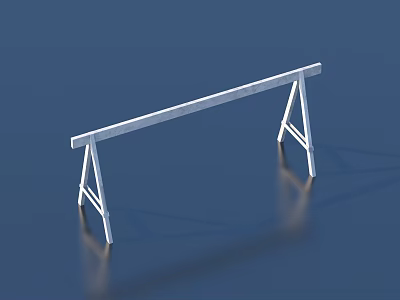 outdoor road railing outdoor sketch public facilities barricade 3d model