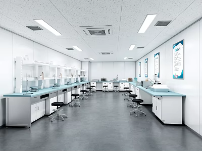 School Laboratory Medical Laboratory Hospital Laboratory Science Laboratory Classroom 3d model