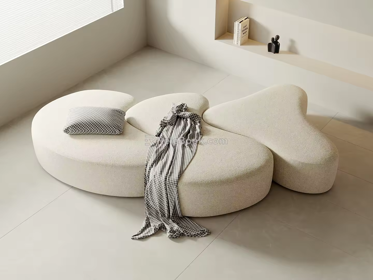 Combination sofa heterosexual sofa 3d model