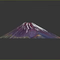 Artistic Colorful Terrain With Fan Shaped Structure And Gradient Purple Pink Green Blue Hues