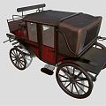 Vintage carriage 3d model