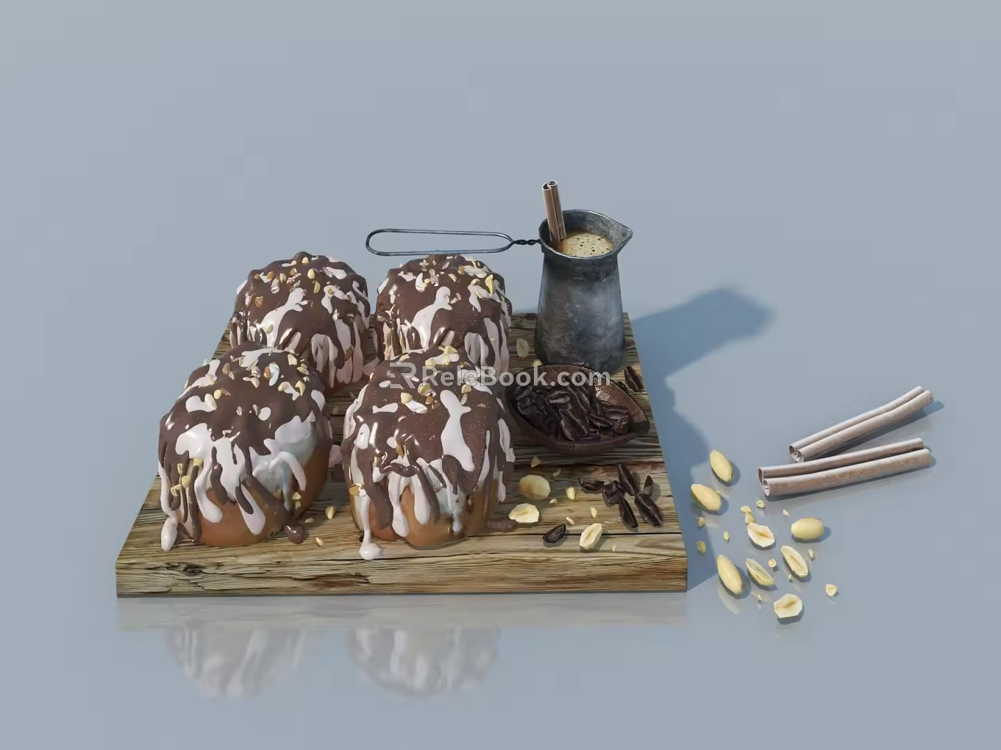 Flower Pot Ornaments Fruit Ornaments Utensils 3d model